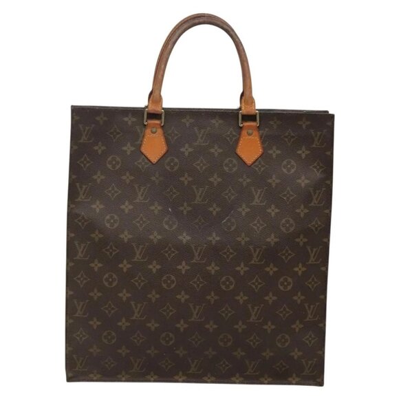 LOUIS VUITTON Monogram Sac Plat Hand Bag M51140 LV Auth BA5428 - Picture 3 of 16